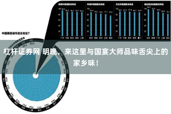 杠杆证券网 明晚，来这里与国宴大师品味舌尖上的家乡味！