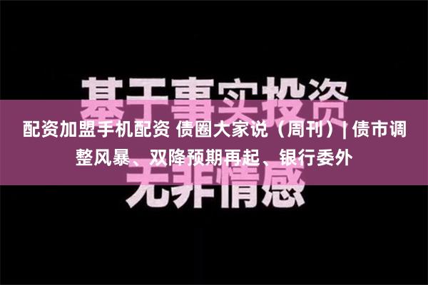 配资加盟手机配资 债圈大家说（周刊）| 债市调整风暴、双降预期再起、银行委外